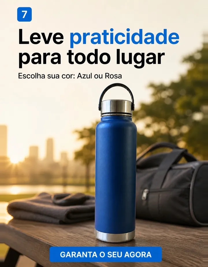 Chamada final · garrafa azul